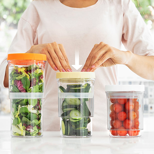 Suuruselt reguleeritavad toidukarbid (3 tk)