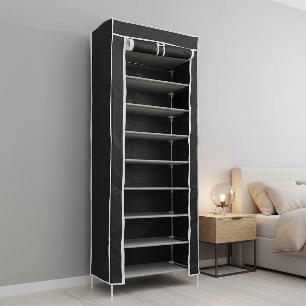 Lõuendist jalatsiriiul