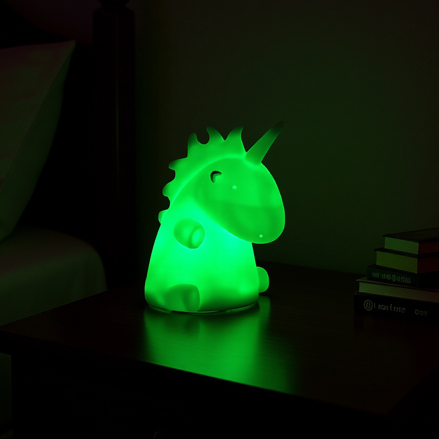 Mitmevärviline ükssarvikukujuline lamp