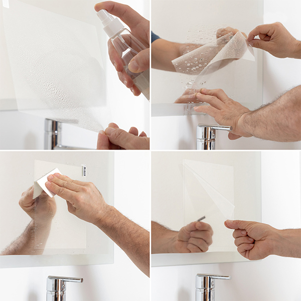 Peegelkile uduvastase kaitsega, 2 tk.