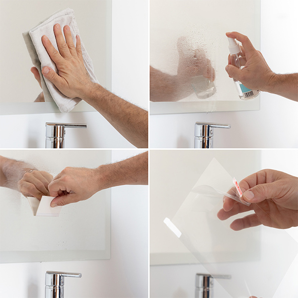 Peegelkile uduvastase kaitsega, 2 tk.