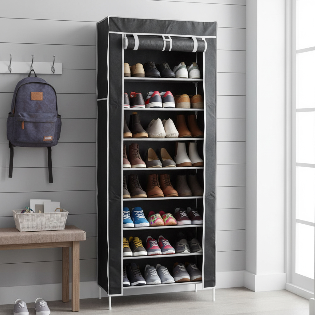 Lõuendist jalatsiriiul