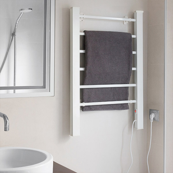 6-astmeline elektriline rätikuivati 90 W, valge